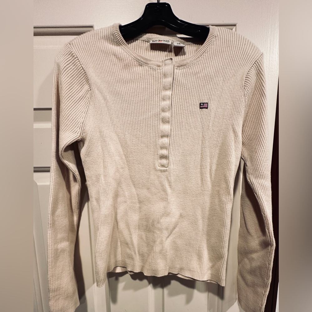 Vintage Polo Ralph Lauren Jeans Co Cotton Knit Sweater-Size L